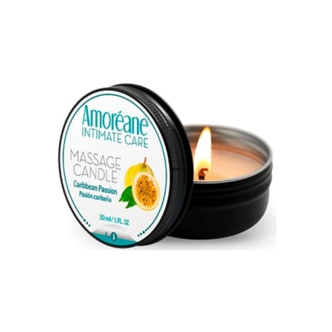 ⁨Świeca Do Masażu Massage Candle Tropical Temptation 30Ml Amoreane⁩ w sklepie Wasserman.eu