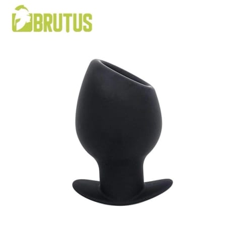 ⁨Silikonowy tunel Chalice Silicone Tunnel Plug Black L Brutus⁩ w sklepie Wasserman.eu