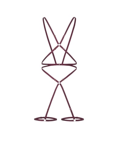 ⁨Promees Batty burgundy Body Harness⁩ at Wasserman.eu