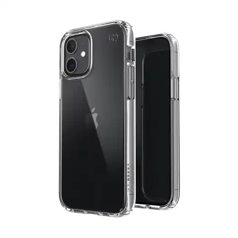 ⁨Speck Presidio Perfect-Clear - iPhone 12 / iPhone 12 Pro Case with MICROBAN Coating (Clear)⁩ at Wasserman.eu