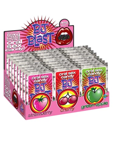 ⁨Cukierki Oralne Bj Blast Strawberry / Cherry / Green Apple 36Pcs Pipedream⁩ w sklepie Wasserman.eu