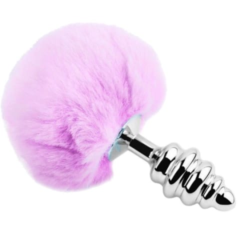 ⁨Korek Analny Z Ogonkiem Metal Anal Fluffy Twist Plug Lila L Alive⁩ w sklepie Wasserman.eu