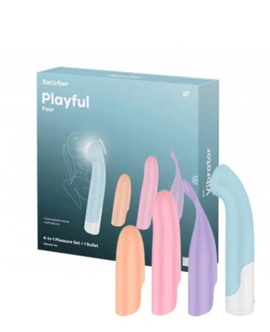 ⁨Satisfyer vibrator with interchangeable pads Playful Four⁩ at Wasserman.eu