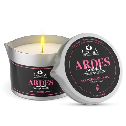 ⁨Luxuria Ardes Massage Candle Strawberry Grapes 80Ml IntimateLine⁩ w sklepie Wasserman.eu