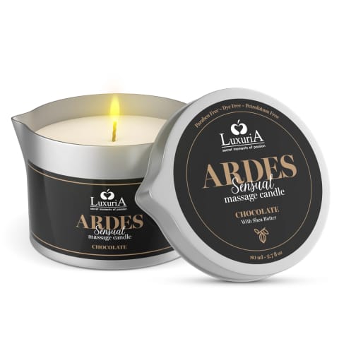 ⁨Świeca Luxuria Ardes Massage Candle Chocolate 80Ml IntimateLine⁩ w sklepie Wasserman.eu