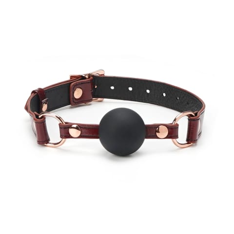 ⁨Knebel Wine Red Ball Gag Liebe Seele⁩ w sklepie Wasserman.eu