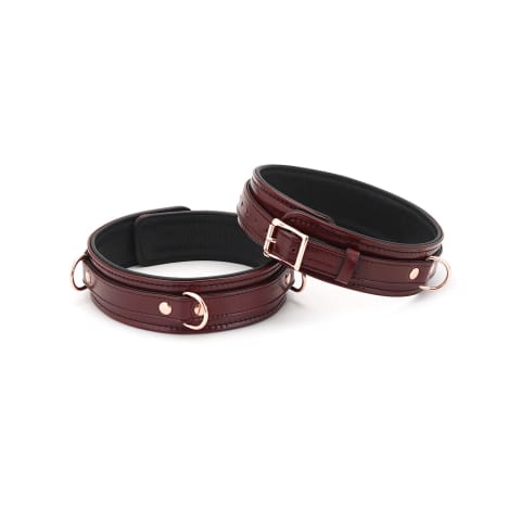 ⁨Kajdanki Wine Red Thigh Cuffs S Size Liebe Seele⁩ w sklepie Wasserman.eu