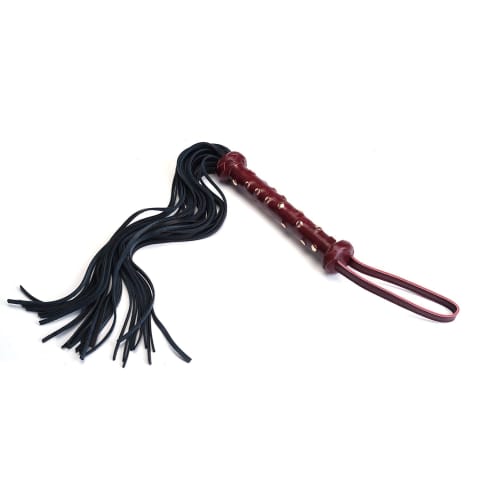 ⁨Pejcz Wine Red Deluxe Cow Leather Heavy Flogger Liebe Seele⁩ w sklepie Wasserman.eu