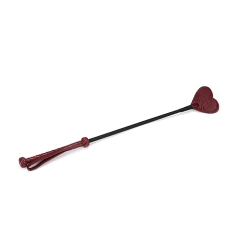 Szpicruta Wine Red Rding Crop With Heart-Shape Tip Liebe Seele w sklepie Wasserman.eu