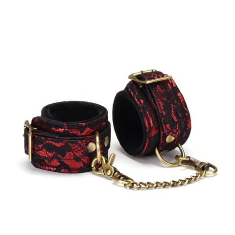 ⁨Kajdanki Victorian Garden Lace And Velvet Wrist Cuffs Liebe Seele⁩ w sklepie Wasserman.eu