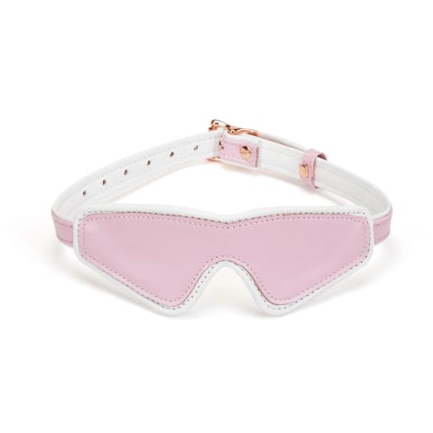 ⁨Maska White & Pink Fairygoat Leather Blindfold Liebe Seele⁩ w sklepie Wasserman.eu