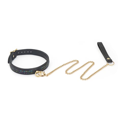 ⁨Obróżka Ze Smyczą Shining Girl Collar And Leash Liebe Seele⁩ w sklepie Wasserman.eu