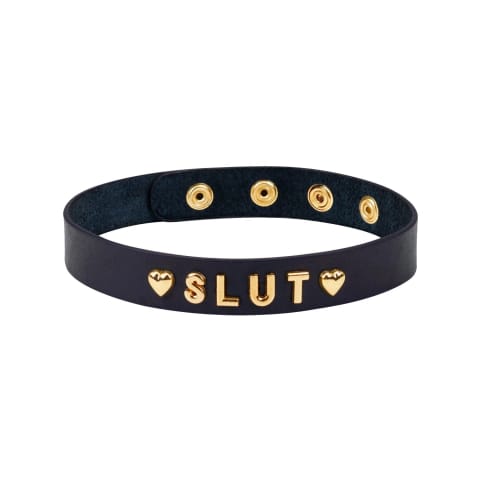 ⁨Gold Word Choker-Slut Liebe Seele⁩ w sklepie Wasserman.eu