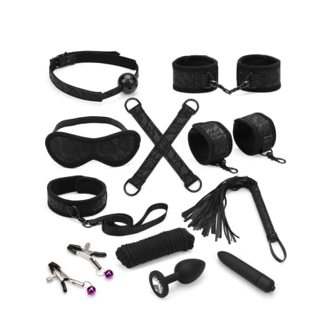 ⁨Zetaw Black Lace And Neoprene 11Pcs Bondage Kit Liebe Seele⁩ w sklepie Wasserman.eu