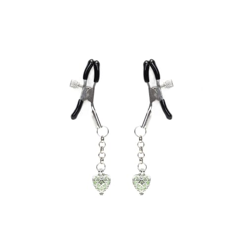 ⁨Klamerki Na Sutki Glow-In-Dark Nipple Clamps Liebe Seele zielone⁩ w sklepie Wasserman.eu