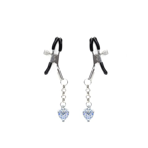 ⁨Klamerki Na Sutki Glow-In-Dark Nipple Clamps Liebe Seele niebieskie⁩ w sklepie Wasserman.eu