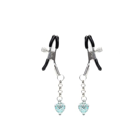 ⁨Klamerki Na Sutki Glow-In-Dark Nipple Clamps Liebe Seele błękitne⁩ w sklepie Wasserman.eu