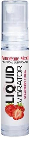 ⁨Wibrator w płynie Liquid Vibrator Strawberry 10ml Amoreane⁩ w sklepie Wasserman.eu