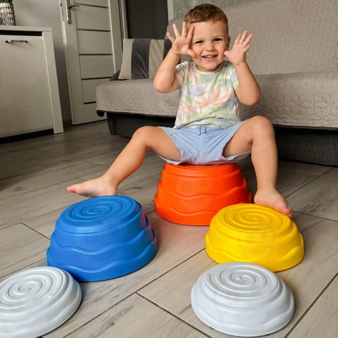 ⁨WOOPIE Kamienie Balansujące Sensoryczne Trening Równowagi 5 szt⁩ w sklepie Wasserman.eu