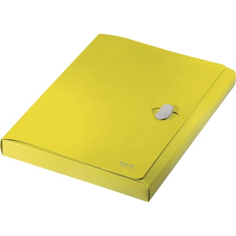 ⁨Teczka poszerzana Recycle A4 PP żółta 46230015 LEITZ⁩ w sklepie Wasserman.eu
