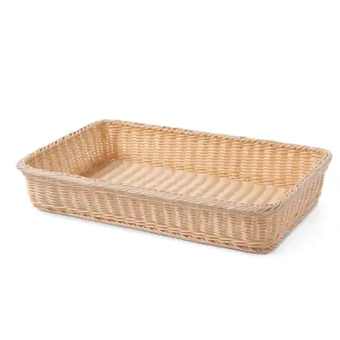 ⁨Rectangular polyrattan bread basket - Hendi 561102⁩ at Wasserman.eu