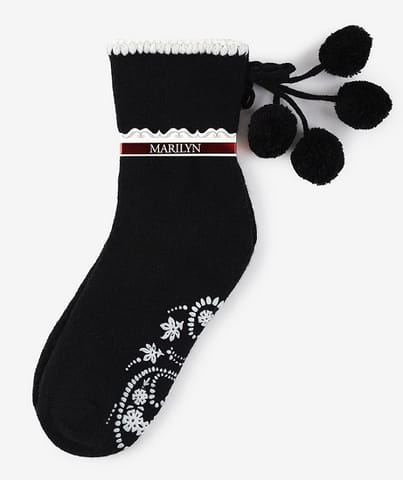 ⁨SKARPETY MARILYN ANGORA ABS TERRY X41 BLACK (kolor black, rozmiar uniwersalny)⁩ w sklepie Wasserman.eu