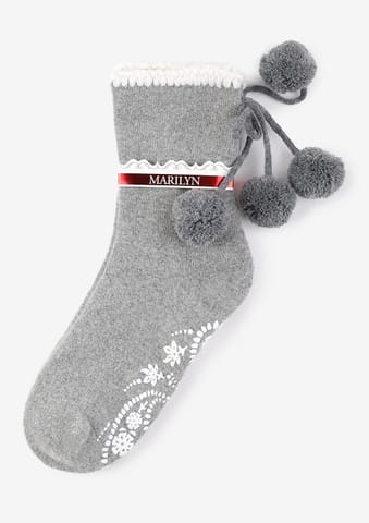 ⁨SKARPETY MARILYN ANGORA ABS TERRY X41 GREY (kolor Grey, rozmiar uniwersalny)⁩ w sklepie Wasserman.eu