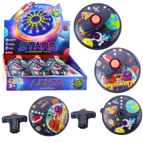 ⁨Kolorowy Świecący Dysk Kosmos Ufo Kręcący Bączek Spinning Top⁩ w sklepie Wasserman.eu