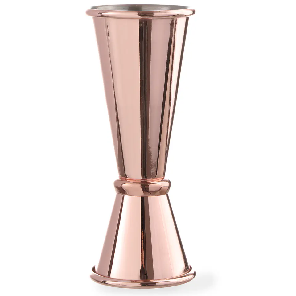 ⁨Bartending measure for drinks double-sided copper 25ml 50ml Hendi 593332⁩ at Wasserman.eu