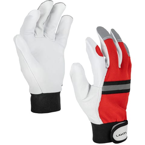 ⁨GLOVES GOAT LEATHER RED L273310P, CARD, "10", CE, LAHTI⁩ at Wasserman.eu