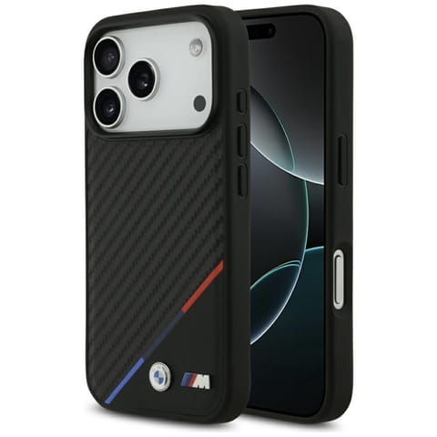 Etui BMW M Carbon Tricolor Line MagSafe do iPhone 17 Pro czarny w sklepie Wasserman.eu