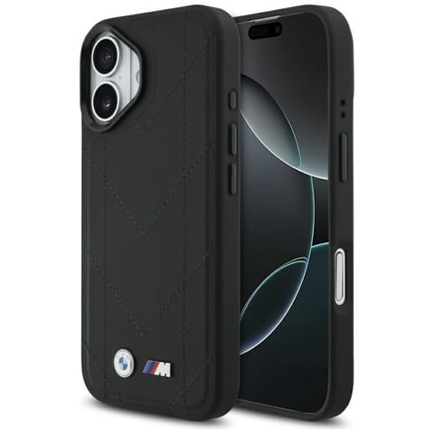 ⁨Etui BMW M Quilted Logo MagSafe do       iPhone 17 czarny⁩ w sklepie Wasserman.eu