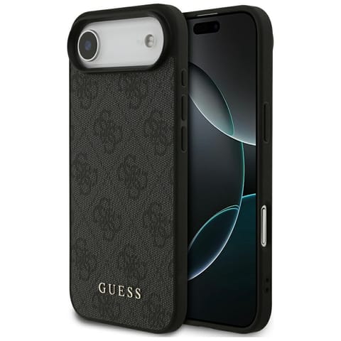 ⁨Etui Guess 4G Classic do iPhone 17 Air   czarny⁩ w sklepie Wasserman.eu