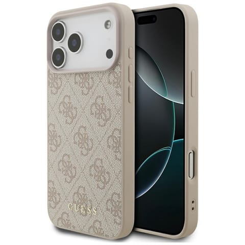⁨Etui Guess 4G Classic do iPhone 17 Pro   Max różowy⁩ w sklepie Wasserman.eu