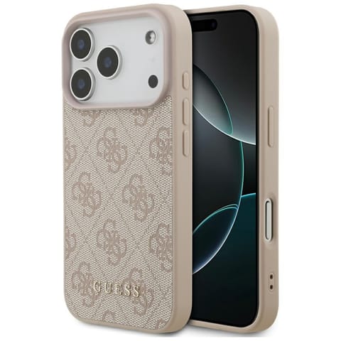 ⁨Etui Guess 4G Classic do iPhone 17 Pro   różowy⁩ w sklepie Wasserman.eu