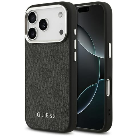 ⁨Etui Guess 4G Classic Logo MagSafe do    iPhone 17 Pro czarny⁩ w sklepie Wasserman.eu