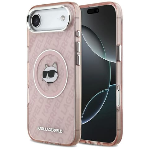 ⁨Etui Karl Lagerfeld IML Choupette Head   Logo MagSafe do iPhone Air różowy⁩ w sklepie Wasserman.eu