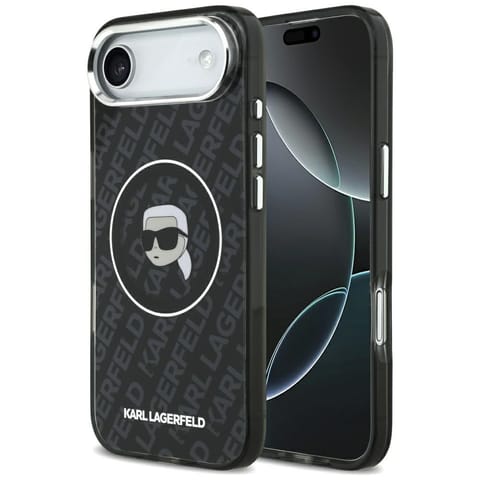 ⁨Etui Karl Lagerfeld IML Karl Head Logo   MagSafe do iPhone Air czarny⁩ w sklepie Wasserman.eu
