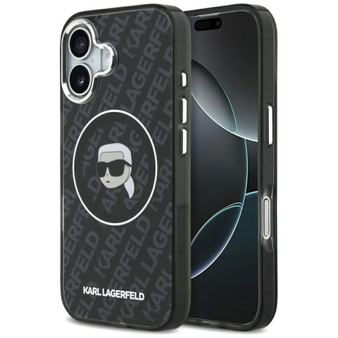 ⁨Etui Karl Lagerfeld IML Karl Head Logo   MagSafe do iPhone 17 czarny⁩ w sklepie Wasserman.eu