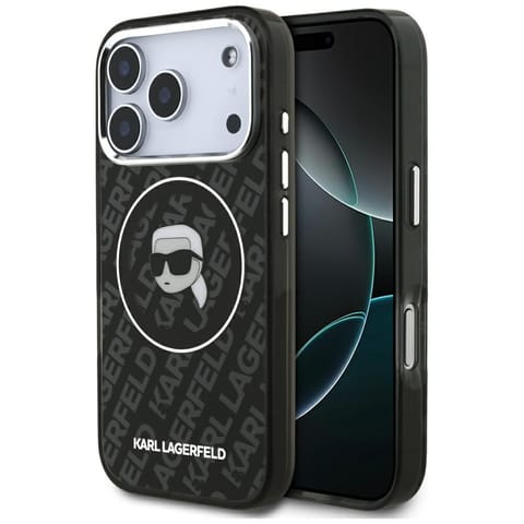 ⁨Etui Karl Lagerfeld IML Karl Head Logo   MagSafe do iPhone 17 Pro czarny⁩ w sklepie Wasserman.eu