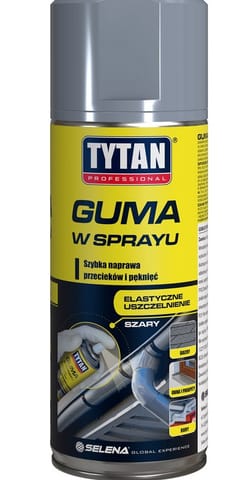 ⁨TYTAN GUMA W SPRAYU 400 ML SZARY⁩ w sklepie Wasserman.eu
