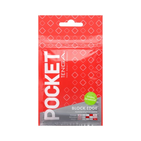 Tenga Pocket Block Edge - kompaktowa maszyna intymna do podroży w sklepie Wasserman.eu