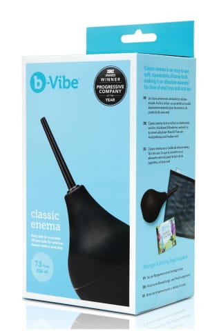 ⁨b-Vibe Classic Enema zestaw higieniczny 224 ml z silikonową gruszką⁩ w sklepie Wasserman.eu