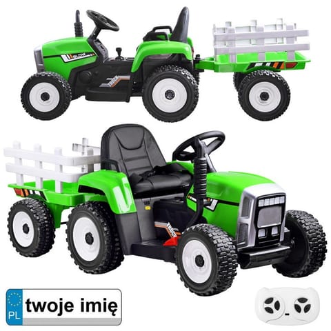 ⁨Traktor z przyczepą na akumulator + pilot PA0242⁩ w sklepie Wasserman.eu