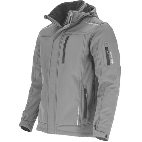 ⁨SOFTSHELL JACKET, HOOD, INSULATED, GREY, "3XL", CE, LAHTI⁩ at Wasserman.eu