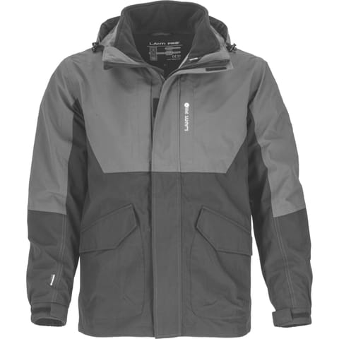 ⁨COAT, 3IN1, WITH DETACH. FLEECE, BLACK-GREY, "3XL", CE,LAHTI⁩ at Wasserman.eu