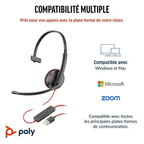 ⁨Poly Blackwire 3210 Monaural USB-C⁩ w sklepie Wasserman.eu