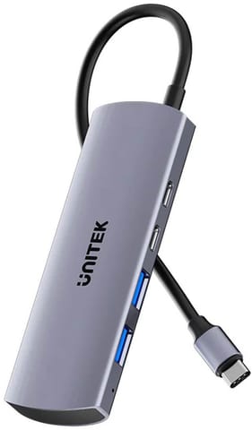 ⁨Hub USB-C Unitek Hub 4w1 USB-C 10 Gbps, 2x USB-A i 2x USB-C⁩ w sklepie Wasserman.eu