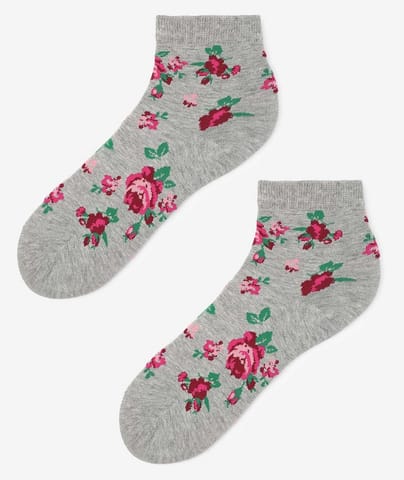 ⁨SKARPETY MARILYN DAMSKIE ROSES L GREY (kolor Grey, rozmiar 36-40)⁩ w sklepie Wasserman.eu