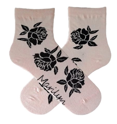 ⁨SKARPETY MARILYN DAMSKIE ROSES L PINK (kolor różowy, rozmiar 36-40)⁩ w sklepie Wasserman.eu